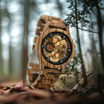 Golden Brown - Houten TimberWood horloge heren